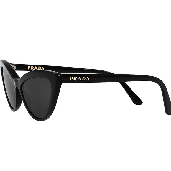 Prada Black Cat-Eye Sunglasses with Case - Picture 3 of 7